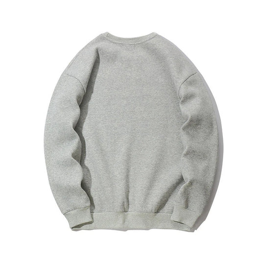 Custom Logo Men Grey Cotton Sweatshirt
