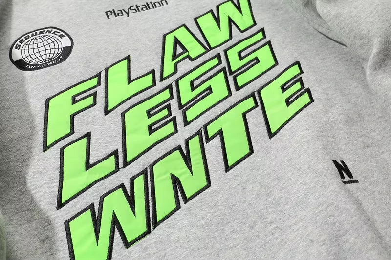 Custom Logo Men Grey Cotton Sweatshirt