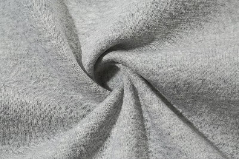 Custom Logo Men Grey Cotton Sweatshirt