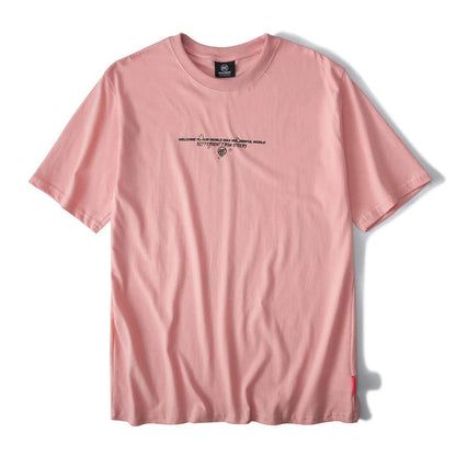 Custom Printed Pink Vintage Men T-shirt