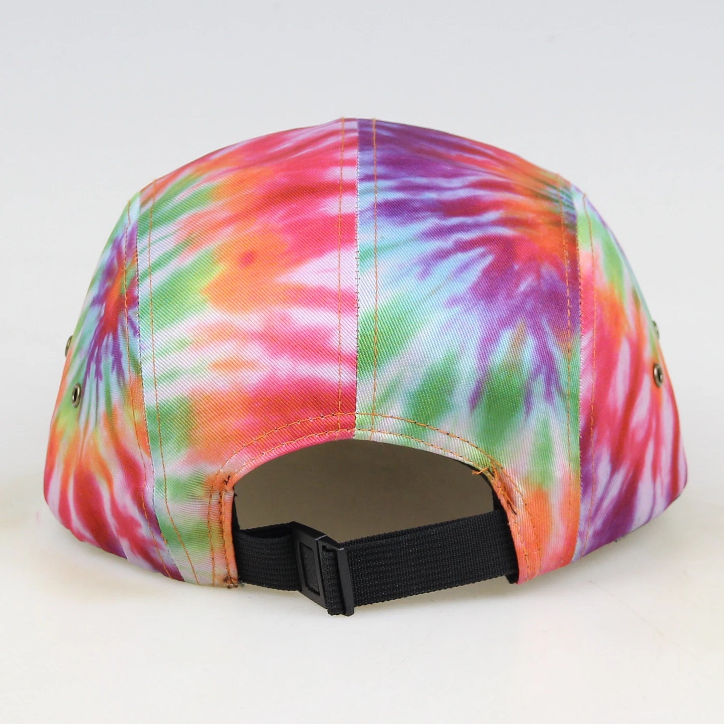 Leather Patch Tie Dye 5 Panel Camp Hat